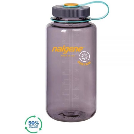 NALGENE 1 qt. Wide Sustain Aubergine Watter Bottle 341958